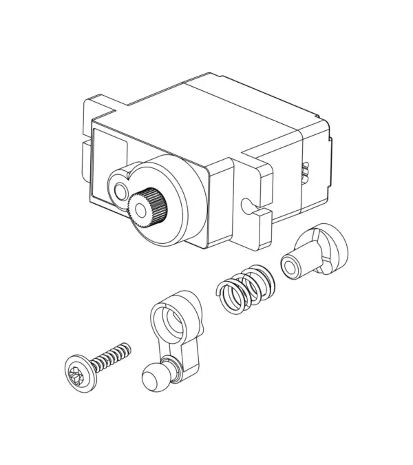 MJX Hyper Go 20208 9g Digital Steering Servo - Part Number Ps17a – view 2