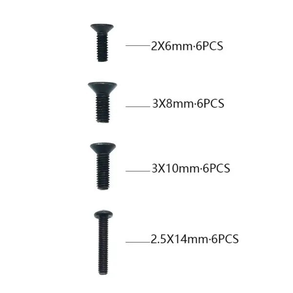 Rlaarlo Flat Head Hex Machine Screw Set - Part Number R10103 – view 2