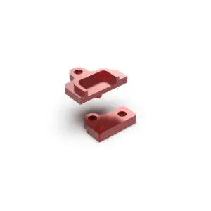 Rlaarlo Orange Aluminum Servo Block Set for on-Road Models - Part Number R10119