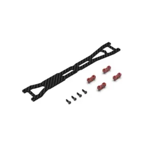 Rlaarlo Red Carbon Fiber Upper Deck Set for on-Road Models - Part Number R10121