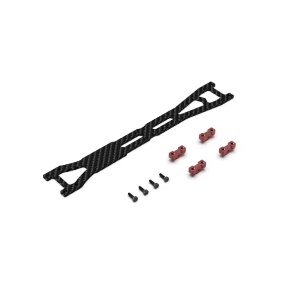 Rlaarlo Red Carbon Fiber Upper Deck Set for on-Road Models - Part Number R10121 – view 2