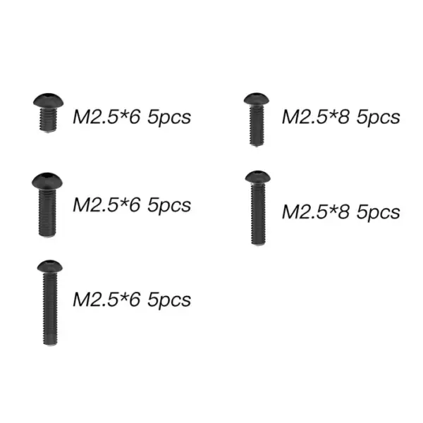 Rlaarlo Button Head m2.5 Hex Screws Multipack - Part Number R11097 – view 3