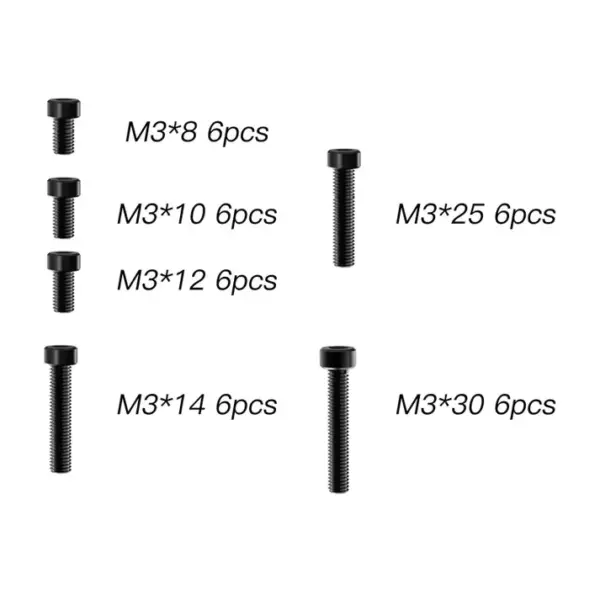 Rlaarlo Cap Head M3 Hex Screws Multipack - Part Number R11102 – view 3