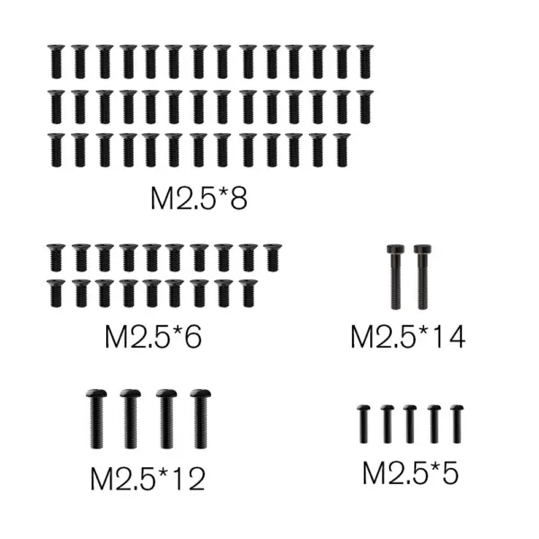 Rlaarlo Replacement Oval Screw Set M2 - Part Number R16063 – view 2