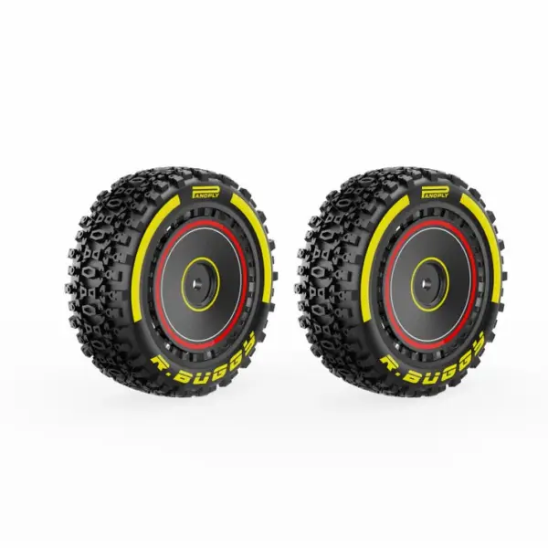 Rlaarlo X12s Red Front Tyre & Wheel Set (Glued) - Part Number R16125 – view 2