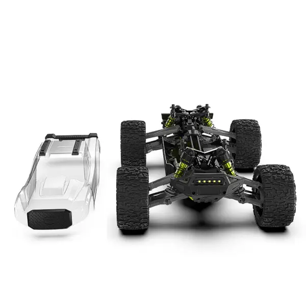 Rlaarlo Omni-Terminator Carbon 1:10 Scale Truck Rolling Chassis - (Clear Shell) – RC Monster Truck – view 3