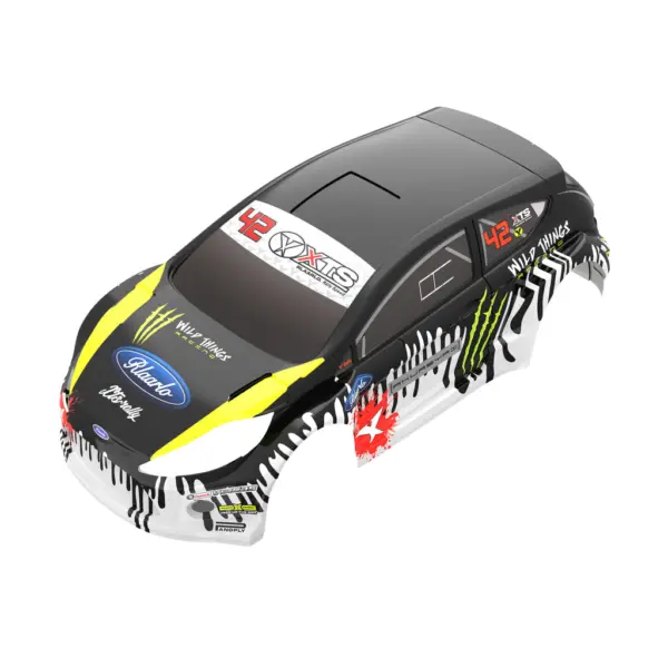 Rlaarlo XTS F10 Black Body Shell With Stickers (Metal Livery) - Part Number XTS-028 – view 2