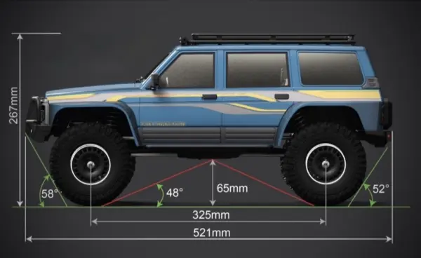 1:10 EP Crawler CR4.4 "PATROL"light blue" RTR – view 2