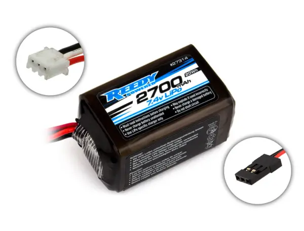 Reedy Lipo Pro Rx 2700mah 7.4v Hump Battery Pack – view 2