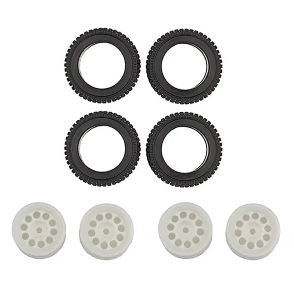 Team Associated Rc10 Rally 4x4 Wheel & Tyre Set