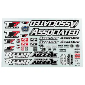 Team Associated Rc10t7 Decal Sheet