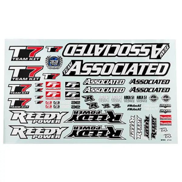 Team Associated Rc10t7 Decal Sheet