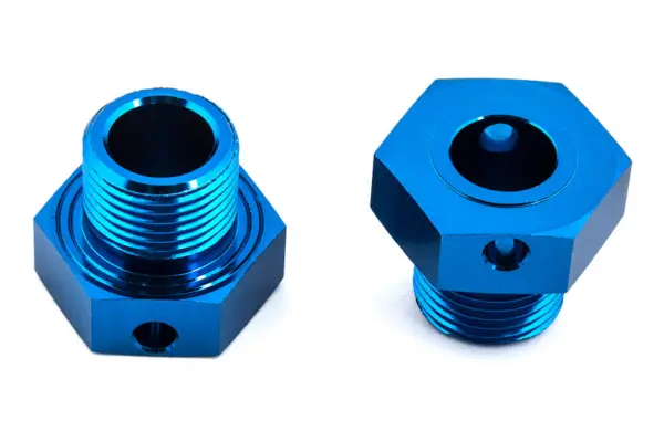 Team Associated rc8b3/rc8b3.1/rc8b3.2 Wheel Hexes +2mm Wide (2) – view 2
