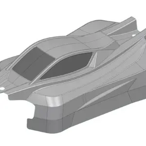 Team Corally Polycarbonate Body Syncro Clear Cut – view 2