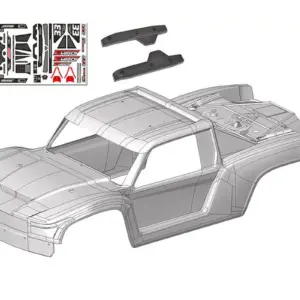 Corally Polycarbonate Body Shiroi Clear Cut + Decals 1 Pc – view 2