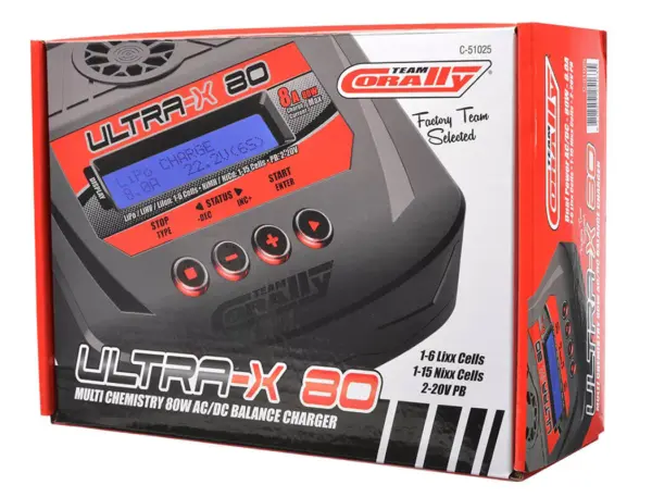 Corally Ultra-X 80 Ac/Dc Balance Charger / Discharger – view 3