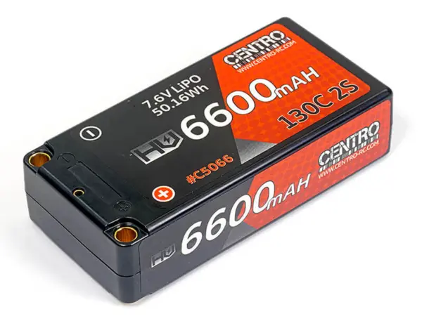 Centro Hv 2s 6600mah 7.6v 130c Hardcase Shorty Lipo Battery – view 2