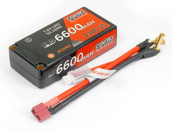 Centro Hv 2s 6600mah 7.6v 130c Hardcase Shorty Lipo Battery – view 3