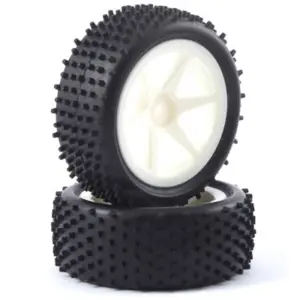 Fastrax 1/10th Mounted Buggy Tyres Lp 'Stub' Front (Spoked) – view 2