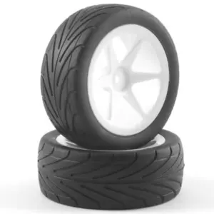 Fastrax 1/10th Mounted Buggy Tyres Lp 'Arrow' Front – view 2