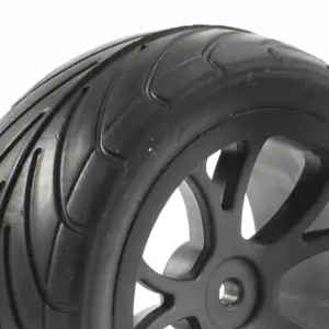 Fastrax 1/10th Mounted Arrow Buggy Rear Tyres 10-Spoke – view 2