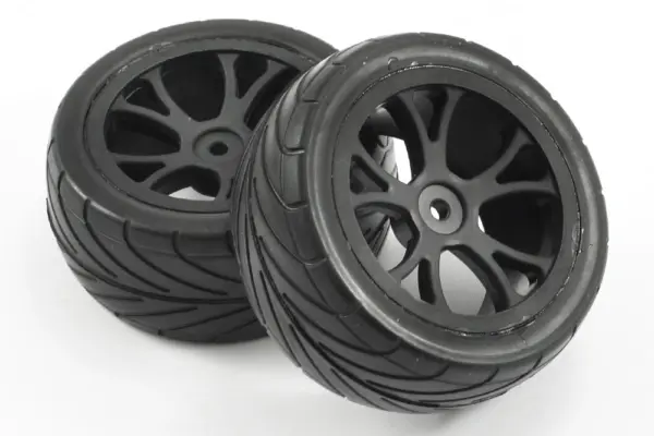Fastrax 1/10th Mounted Arrow Buggy Rear Tyres 10-Spoke – view 3