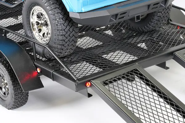 Fastrax Scale Dual Axle Truck Car Trailer W/Ramps & Leds – view 5