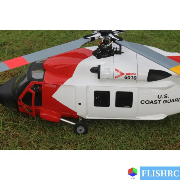 FLISHRC 500 Size HH-60 Scale coastguard RC Helicopter – GPS Stabilised, Ready to Fly – view 4