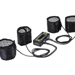 AM Tyre Warmer (1/8th) & Batt Warmer With Bag Black Golden