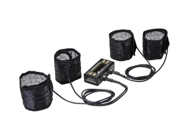 AM Tyre Warmer (1/8th) & Batt Warmer With Bag Black Golden