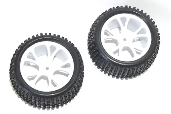 FTX Vantage Rear Buggy Tyre Mounted on Wheels (Pr) - Black – view 2