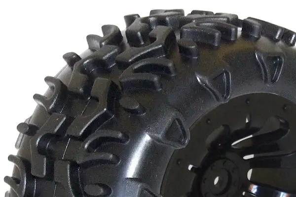 FTX Carnage Mounted Wheel/Tyre Complete Pair - Black – view 2