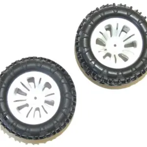 FTX Carnage Mounted Wheel/Tyre Complete Pair - White – view 2