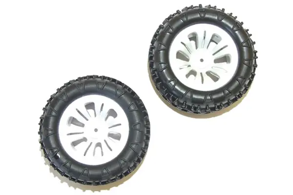FTX Carnage Mounted Wheel/Tyre Complete Pair - White – view 2