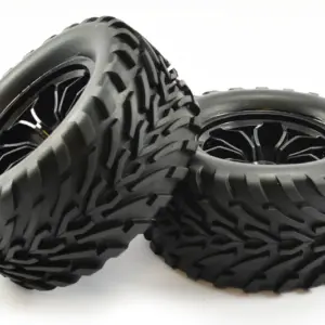 FTX Bugsta Mounted Wheel/Tyre Complete Pair - Black – view 2