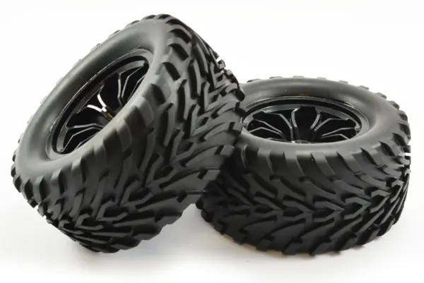 FTX Bugsta Mounted Wheel/Tyre Complete Pair - Black – view 2