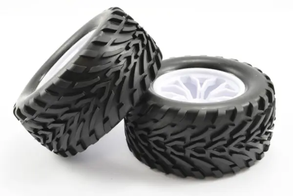 FTX Bugsta Mounted Wheel/Tyre Complete Pair - White – view 2