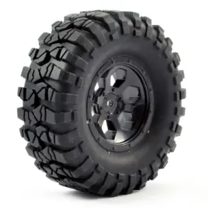 FTX Outback Pre-Mounted 6hex/Tyre (2) - Black – view 2