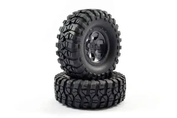 FTX Outback Pre-Mounted 6hex/Tyre (2) - Black – view 4