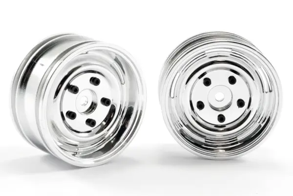 FTX Outback Steel Look Lug Wheel (2) - Chrome – view 2