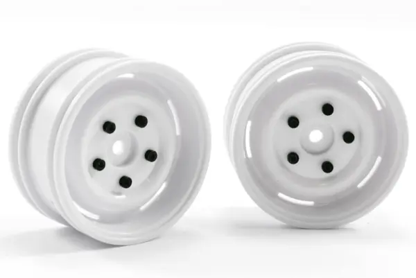 FTX Outback Steel Look Lug Wheel (2) - White – view 2