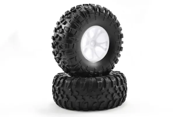 FTX Outlaw Pre-Mounted Wheels & Tyres - White – view 2