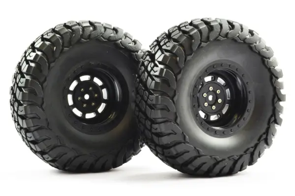 FTX Mauler 2.2" All Terrain Tyres Pre-Glued on Black Wheels (2) – view 2