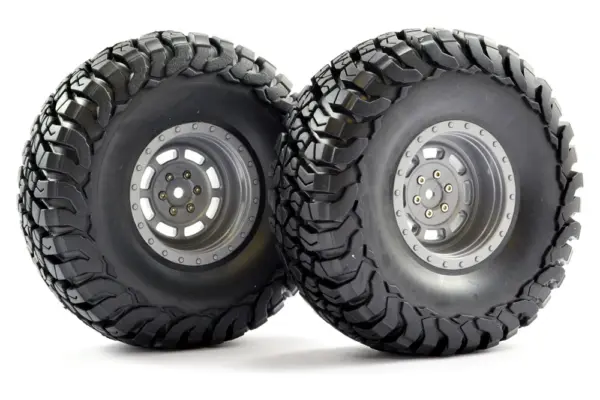 FTX Mauler 2.2" All Terrain Tyres Pre-Glued on Grey Wheels – view 2