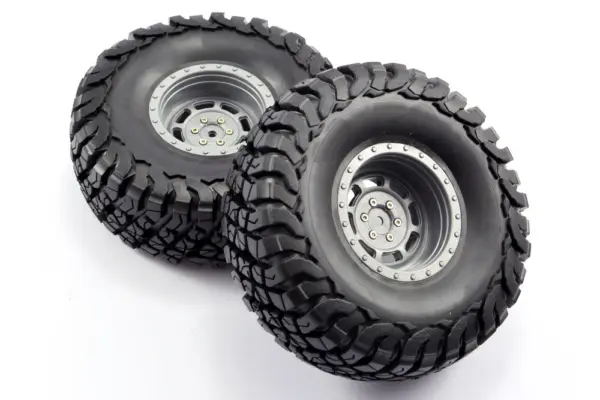FTX Mauler 2.2" All Terrain Tyres Pre-Glued on Grey Wheels – view 4