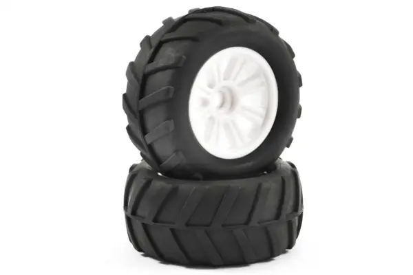 FTX Comet Monster Front Mounted Tyre & Wheel White – view 3
