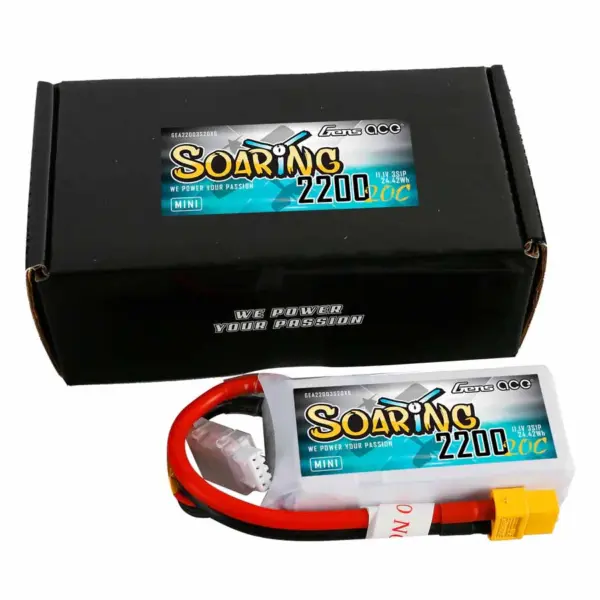 Gensace Soaring Mini Lipo 3s 11.1v-2200-20c 77x34x26mm 144g (Xt60) – view 5