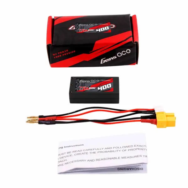Gensace Mini 1:28 Lipo 2s Hv 2.0 7.6v-400-60c(jst) 44x23x12mm 19g – view 5
