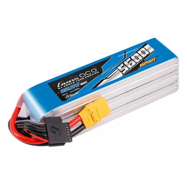 Gensace Sport Lipo 6s 22.2v-5600-80c (Xt90s) 161x46x47mm 760g G-Tech – view 3