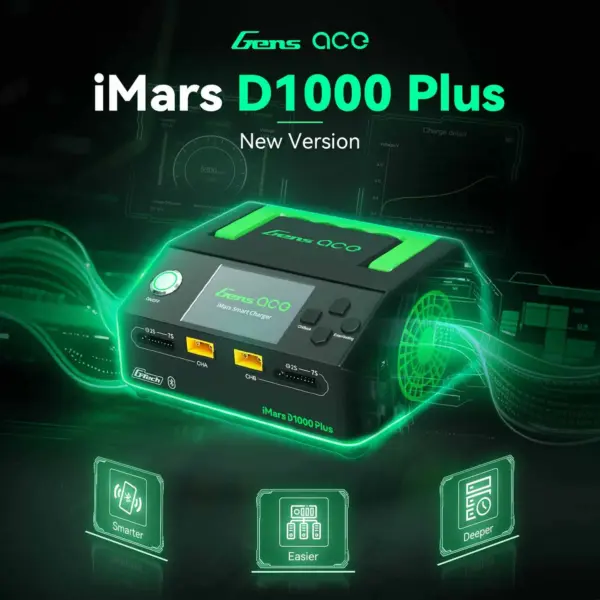Gensace Charger Imars D1000 Plus Smart Dual Channel Ac 1000w (Eu) – view 2